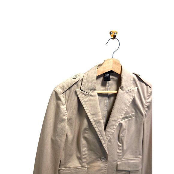 Victoria’s Secret Body By Victoria Blazer Beige Size 6 Y2K Neutral Minimalist - Picture 9 of 14